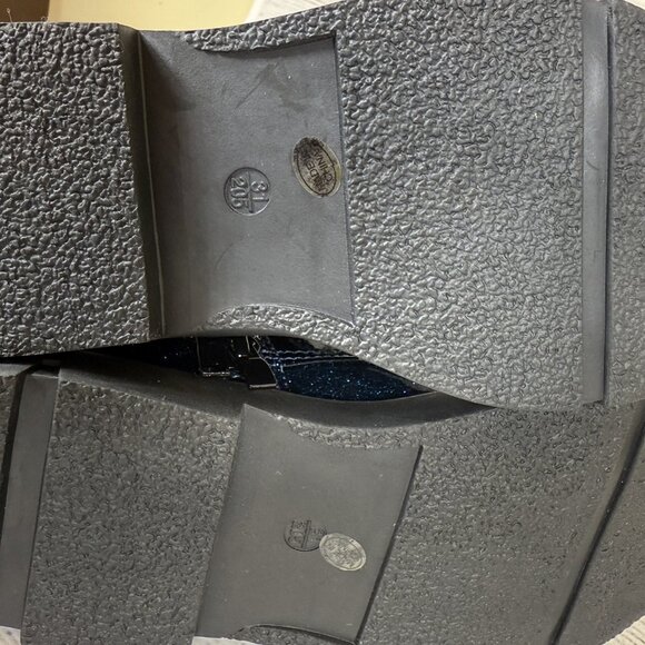 NWT Dadwen Navy Glitter Boots Sz 31 - Picture 5 of 6
